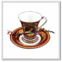 B127 200ml YAMI Мона Лиза Tea Cups &amp; Saucers 2 Набор